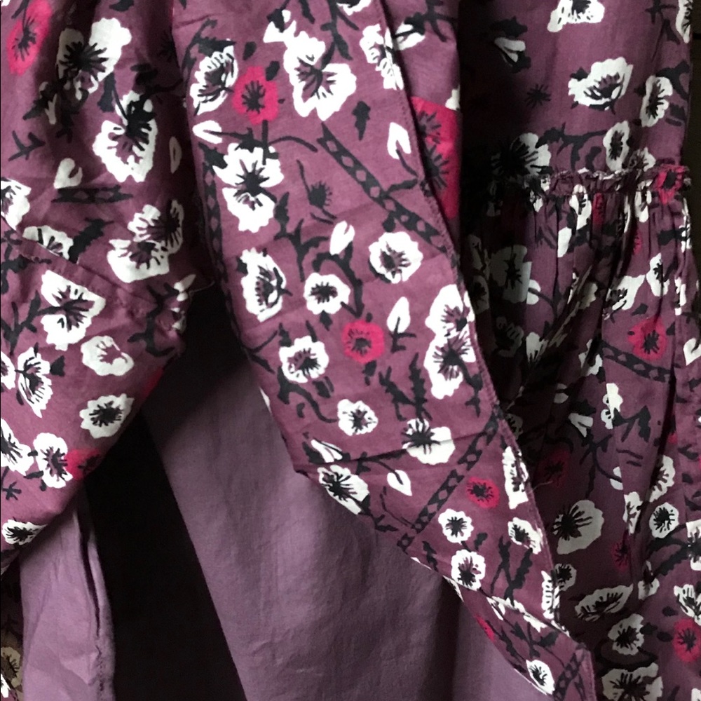 NWT Sz 6 BURBERRY Cotton Dress. Lined. Flowers. - Picture 6 of 8